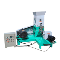Extrudeuse multifonctionnelle à commande PLC, haute capacité, à économie d'énergie, à moteur DC, pour granulés d'aliments pour animaux de compagnie et poissons, multi-formes, pour petites productions