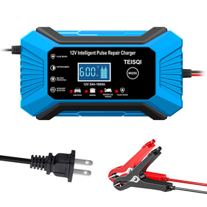 <span class=keywords><strong>Chargeur</strong></span> de voiture rapide <span class=keywords><strong>professionnel</strong></span> portable 12V 6A en gros avec <span class=keywords><strong>batterie</strong></span> intégrée, affichage LED, prises EU et US, <span class=keywords><strong>chargeur</strong></span> de maintien pour scooter - Product Image 1