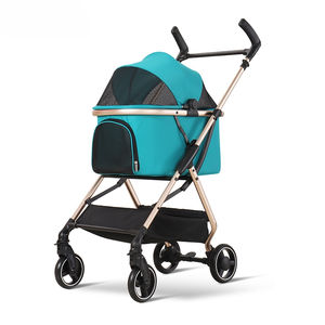 Kereta dorong hewan peliharaan, kereta dorong hewan peliharaan ukuran kecil, dapat dilipat, aluminium Aloi, empat roda, kereta perjalanan, diakui, penerbangan, kucing, pembawa hewan peliharaan lainnya - Product Image 2