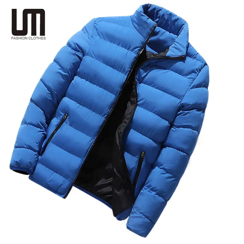 Vêtements décontractés pour hommes Liu Ming hiver 2024 avec logo personnalisé col montant manches longues parka surdimensionnée veste manteau