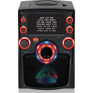 Machine de karaoké avec écran TFT de 7 pouces, lumières musicales LED, récepteur Bluetooth, haut-parleur 5W pour les fêtes - Product Image 1