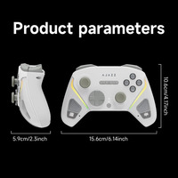 AJAZZ GP100/NS/PS Pengontrol Nirkabel Tombol Mekanis Hall Trigger Getaran Ganda Gamepad Gaming untuk Nintendo Switch PC Ponsel