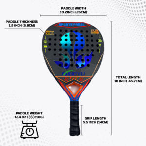 Nouveaux Produits en Vedette : Raquette de Padel 18K avec Grip EVA, Noyau EVA, Production OEM, Raquette de Padel Prête à l'Expédition - Product Image 6