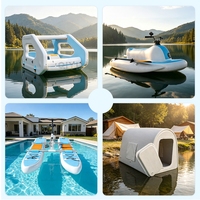 Livraison Immédiate - Stock Fabricant - Catamaran Gonflable Personnalisé - Maison Gonflable - Yacht - Bateau Catamaran pour Loisirs