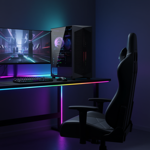 Autre boîtier d'ordinateur de jeu Full-Tower E-ATX avec fenêtre latérale, construction en acier pour les joueurs - Product Image 2