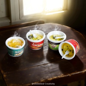 Lanshuo Mini Instant Noodle Resin <b>Ornaments</b> 1:12 Scale DIY Jewelry Set For Miniature <b>Kitchen</b> Props - Product Image 4