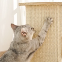 Poteau à gratter pour chat résistant à l'usure et sans poussière Cadre vertical d'escalade pour chat Jouet pour chat intégré
