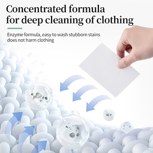 Thân Thiện Với Môi Tươi Mùi Hương Giặt Chất Tẩy Rửa Tấm Nhãn Hiệu Riêng Cao Bọt Siêu Tập Trung Trang Phục Giặt Xà Phòng Tấm - Product Image 3