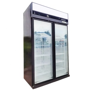 Congelador Comercial con Vitrina Exhibidora -22°C, Congeladores Verticales con Puerta de Cristal, Congelador Personalizado JYLD-900, Congelador Exhibidor de Quesos Comercial - Product Image 1