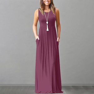 Nuevo Vestido Maxi de Verano para Mujer Elegante y Ajustado con Estampado Floral Sexy Personalizado de <span class=keywords><strong>Material</strong></span> Tejido Transpirable para Ocasiones Casuales o de Gala - Product Image 2