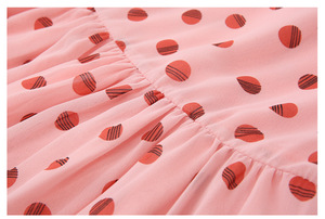 Nouvelle Robe Rose Mignonne pour Enfants Filles, Style Tendance, Robe d'Anniversaire en Dentelle Respirante Coupe A-Line Longueur Midi avec Motif Circulaire - Product Image 6