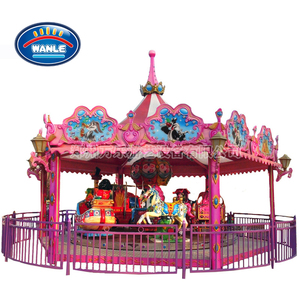 Wanle nuovo tipo Happy giradischi Amusement Carousel Horse Rides Kids Park - Product Image 6