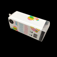 Boîte pliable en PET recyclable imprimée sur mesure, transparente, avec impression couleur, emballage plastique pour cosmétiques, emballage blister, taille personnalisée