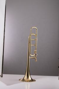 <span class=keywords><strong>Trombone</strong></span> ténor OEM en laiton, clé Bb/F, coulisse d'accordage dorée, <span class=keywords><strong>instrument</strong></span> de musique pour fanfare et orchestre - Product Image 2