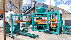 QT6-15 otomatis penuh getaran tekan blok mesin pembuat blok produsen beton berongga/padat/Paving Blok - Product Image 4