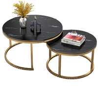Table basse ronde moderne pour salon, de haute qualité, en métal durable, design simple, mobilier de maison