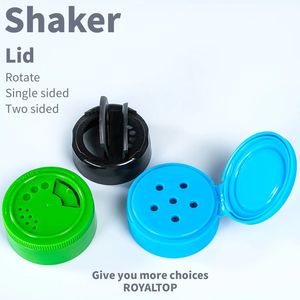Đa rõ ràng Pet gia vị chai và lọ 4oz 6oz 7Oz 12oz 16oz nhựa gia vị bao bì container với đôi lật PP Shaker có nắp đậy - Product Image 6