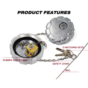 Nhôm khóa DIESEL Nắp nhiên liệu 3 " - 8 npsl bình nhiên liệu bao gồm các bộ phận thay thế - Product Image 3