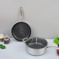 Ustensiles de cuisine uniques fabricants d'ustensiles de cuisine en acier inoxydable ensemble de poêles à frire casseroles de cuisine