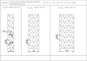 แผ่นเหล็กชุบนิกเกิล 26650 32650 สำหรับหน้าสัมผัสแบตเตอรี่แบบไม่เรียงเส้น 1/2/3/4/5 ชั้น ขนาด 0.12 มม. 0.15 มม. 0.2 มม. ราคาดีที่สุด - Product Image 2