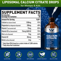 Gouttes de citrate de calcium liposomales, complément pour le soutien osseux, magnésium, vitamine D3 K2, saveur fraise, OEM, marque privée