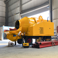 Bétonnière avec pompe, mini bétonnière hydraulique électrique portable pour solutions d'efficacité dans la construction