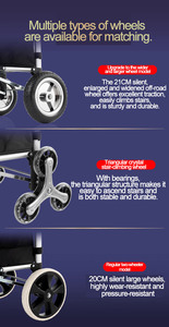Carrito de Compras Plegable de Aluminio para Subir Escaleras, Fácil de Transportar, para <span class=keywords><strong>Supermercado</strong></span> y Camping - Product Image 6