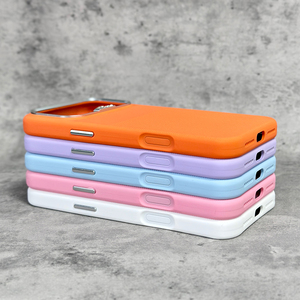 Coque de téléphone en silicone liquide couleur unie S124 antichoc magnétique de luxe pour iPhone 17 18 16 Pro Max - Product Image 4