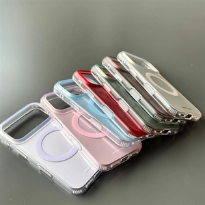 <span class=keywords><strong>Funda</strong></span> Magnética Electrochapada de Color Puro, Apta para 17 Pro Max, Estilo Coreano, para Modelos 16, 15, 14, 13 - Product Image 4