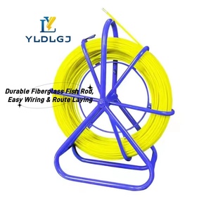 YILI 8MM*150M Cinta <span class=keywords><strong>pasacables</strong></span> <span class=keywords><strong>de</strong></span> <span class=keywords><strong>fibra</strong></span> <span class=keywords><strong>de</strong></span> <span class=keywords><strong>vidrio</strong></span> con jaula y soporte para tirar cables y alambres, accesorios <span class=keywords><strong>de</strong></span> cableado - Product Image 1