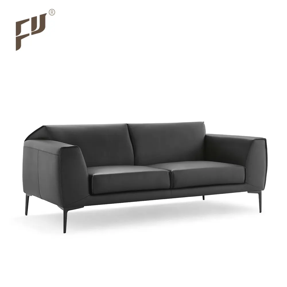 2022 Furicco yüksek kaliteli oturma odası mobilya Modern tasarım alman 3 kişilik şık Vintage hakiki deri kanepe