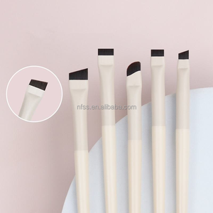 Delineador de labios líquido único en ángulo de cabeza plana ultrafino DiyJapanese personalizado, pinceles <span class=keywords><strong>para</strong></span> difuminar, delineador de ojos, pincel de <span class=keywords><strong>maquillaje</strong></span> de cejas - Product Image 5