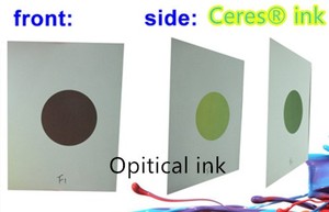 In Màn Hình Chất Lượng Cao Mực Biến Quang Cho Tài Liệu Bảo Mật A4 Xanh Lá Cây Sang Xanh Dương - Product Image 2