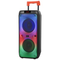 Altavoz Bluetooth con Luces RGB de Arcoíris Degradado, Altavoz para Fiestas al Aire Libre con Woofer Dual de 8 Pulgadas y 80 Imanes, Interconexión TWS, FM