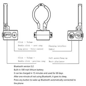 Para <span class=keywords><strong>Cardo</strong></span> SENA Schuberth vimoto... controlador inalámbrico de teléfono móvil - Product Image 2