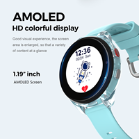 Montre connectée pour enfants LT58 avec écran AMOLED rond de 1,19 pouce, caméra 2,0 MP, GPS, WiFi, LBS, appel vidéo
