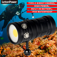 Lampe de plongée Seafrogs 100m/328ft IP68 étanche en alliage d'aluminium, 11000 lumens, torche de plongée rechargeable à LED