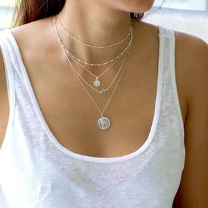 Inspire jewelry Summer Beach Travel Hawaiian Surfer Lovers collana con ciondolo a onda oceanica in acciaio inossidabile placcato oro 18 carati ragazza - Product Image 6