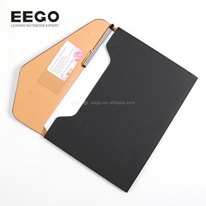 Documentos de oficina de negocios Costom PU cuero <span class=keywords><strong>A4</strong></span> carpetas de archivos conjunto impermeable cartera bolsa papelería organizador con logotipo - Product Image 4