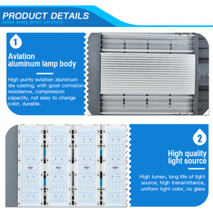 Nuevo Diseño de Farola LED de 100W, 120W, 150W y 300W con Carcasa de Aluminio, IP66, Fuente de Alimentación CA, LCS-JG, Lámpara de Calle para Exteriores - Product Image 6