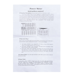 Compteur de puissance numérique CA, prise de mesure de la consommation énergétique, analyseur de coût de l'électricité, prise EU/US/UK, moniteur de puissance - Product Image 6