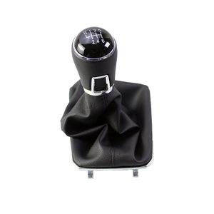 Volkswagen Lamando Gear <b>Shift</b> <b>Knob</b> Black Leather 5 6 Speed Manual Transmission Ergonomic Design - Product Image 4