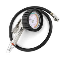 THB B25A 16 Bar Industrial Tire Inflator Blow Gun | Mechanical Pointer Gauge | 1/4" Universal Inlet | Made in China