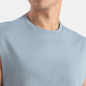 OEM Hot Sale Men's Gym <b>Tank</b> <b>Top</b> Soft Stretchable Fabric Sleeveless Shirt for Fitness Training Running Wear <b>Tank</b> <b>Top</b> For Men - Product Image 5