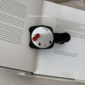 Hello Kitty Reflective Selfie <b>Mirror</b> 10.5x5cm Black <b>Plastic</b> Cartoon Style Home Use - Product Image 1