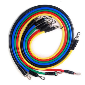 Juego de bandas de resistencia Lanyue de 17 piezas con una longitud de 1.2 m y ganchos de mosquetón para fitness, desarrollo muscular, yoga y entrenamiento. - Product Image 1