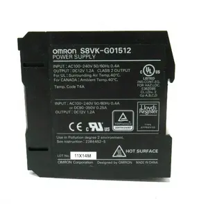 새로운 오리지널 OMRON 스위치 모드 전원 공급 장치 S8VK-G01512 100 에서 240 VAC 고조파 전류 방출