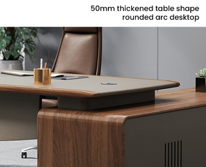 Meilleures ventes de bureau moderne en bois massif en forme de L pour immeuble de bureaux et mobilier de bureau pour PDG - Product Image 4