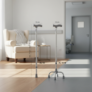 Bastón de Aluminio de Alta Calidad, Ligero, Ajustable, Duradero, con Mango Cómodo, Ayuda para la Movilidad, para el Hogar y el Hospital - Product Image 3