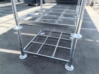 Étagère modulaire en acier doux Q235, galvanisée à chaud, entrepôt, empilage facile, poteau, palette, chariot élévateur, tailles personnalisées, équipement OEM